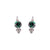 Medium Trio Cluster Leverback Earrings in "Holly" *Custom*