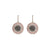 Halo Disc Earrings in "Champagne Kisses" *Custom*