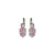 Round and Pear Leverback Earrings in "Sun-Kissed Lavender" *Custom*