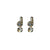 Medium Drop Leverback Earrings in "Morning Mist" - Yellow Gold