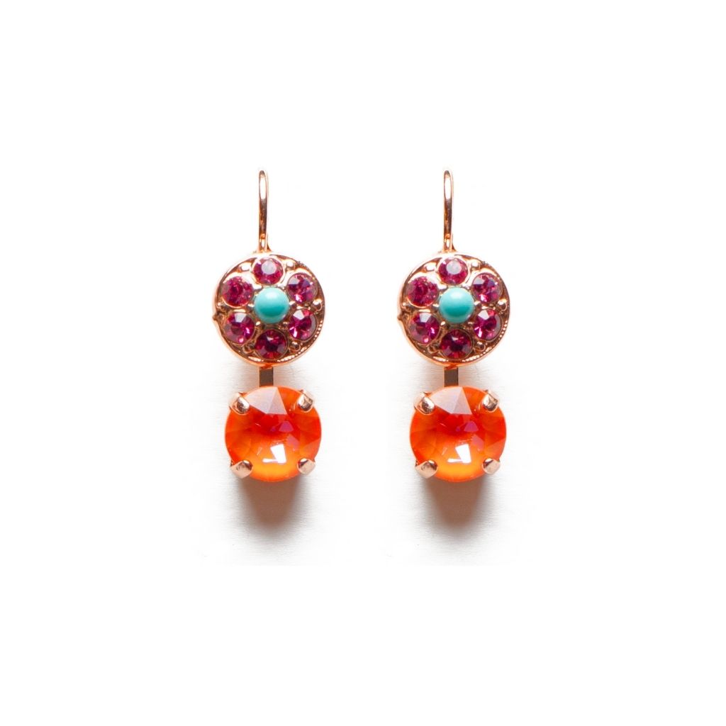 Medium Drop Earrings in "Coral Cove" *Custom*