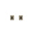 Rectangle Pavé Post Earrings in "Obsidian Shores" *Custom*