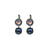 Double Stone Leverback Earrings in "Harvest Moon" *Custom*