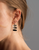 Three Long Oval Leverback Earrings "Jet Diamond" *Custom*
