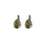 Large Pear Leverback Earrings in "Golden Shadow" *Custom*