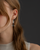 Long Oval Dangle Leverback Earring in "On a Clear Day" *Custom*