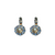 Large Daisy Leverback Earrings in "Morning Mist" *Custom*