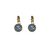 Medium Rosette Post Earrings in "Morning Mist" - Yellow Gold