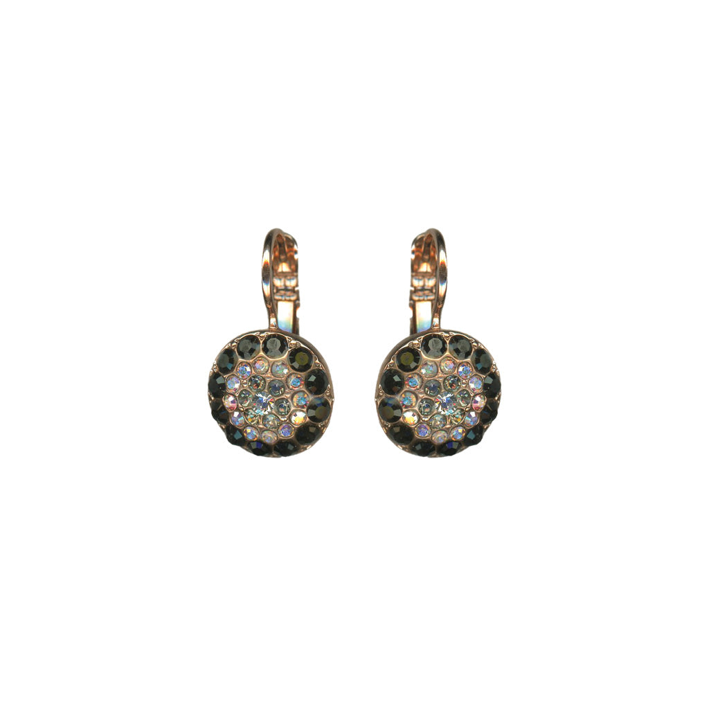 Pavé Leverback Earrings in "Obsidian Shores" *Custom*