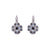 Large Clover Leverback Earrings in "Tuxedo" *Custom*
