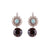 Extra Luxurious Blossom with drop Earrings in "Serai" - Rhodium