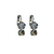 Cosmos Drop Leverback Earrings in "Morning Mist" *Custom*