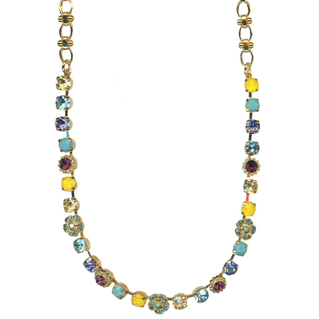 Small Flower Cluster Necklace in "Vineyard Veranda" *Custom*