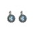 Extra Luxurious Rosette Leverback Earrings in "Morning Mist" *Custom*