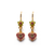 Flower and Heart Earrings in "Parasol" - Yellow Gold