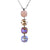 Medium Four Stone Cushion Cut Pendant in "Desert Rose" *Custom*