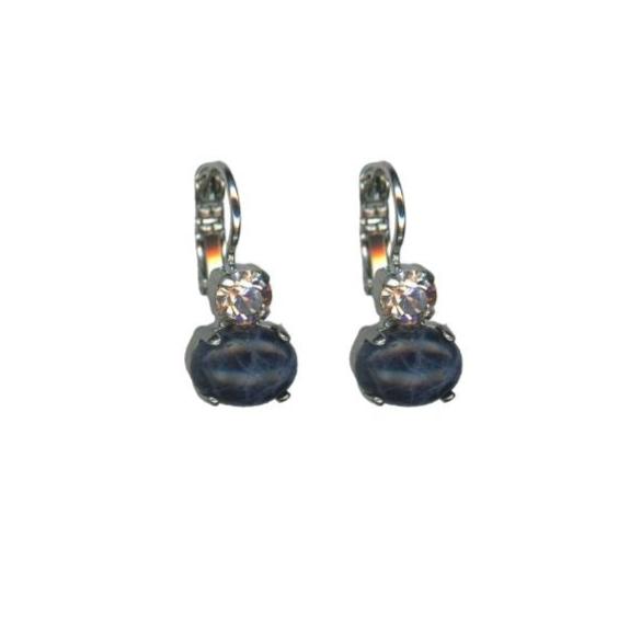 Medium Oval Classic Leverback Earrings in "Harvest Moon" *Custom*