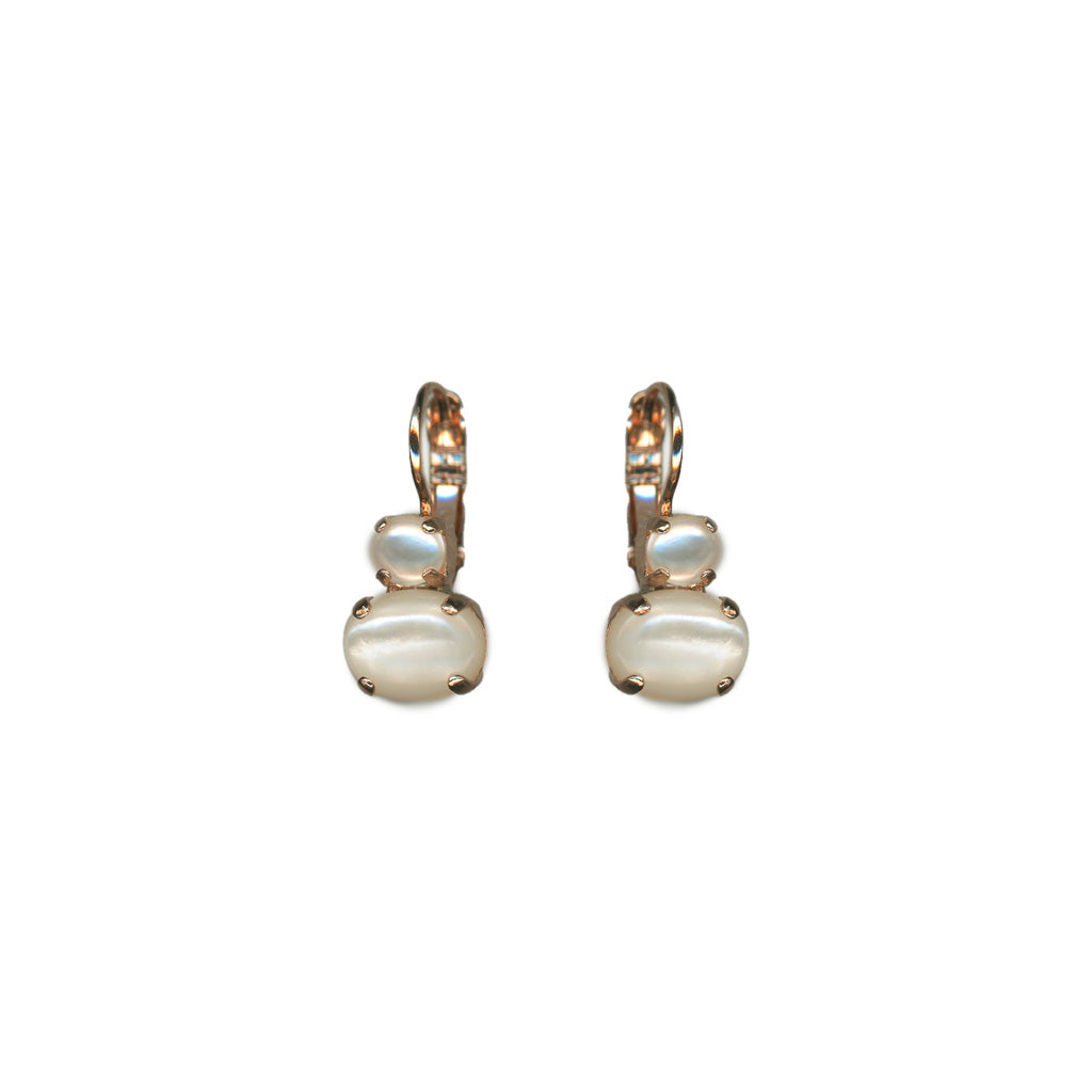 Medium Oval Classic Leverback Earrings in "Aegean Coast" *Custom*