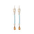 Petite Emerald & Crystal Dangle Earrings in "First Toast" *Custom*
