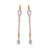 Petite Emerald & Crystal Dangle Earrings in "On a Clear Day" *Custom*