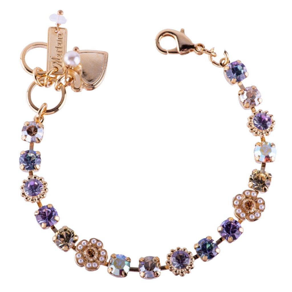 Small Flower Cluster Bracelet in "Dawn" *Custom*