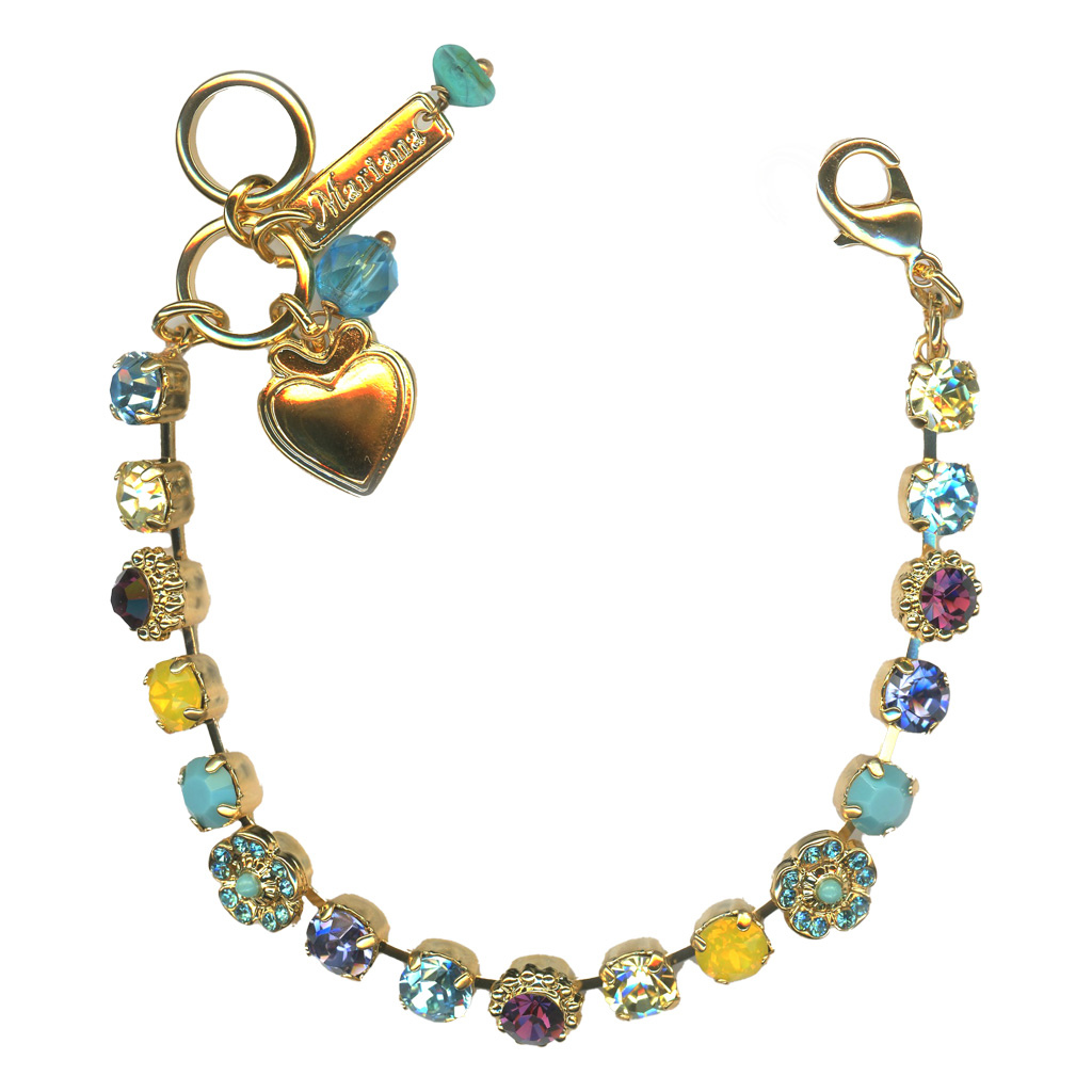Small Flower Cluster Bracelet in "Vineyard Veranda" *Custom*