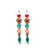 Petite Dangle Cosmos Earrings "Candy" - Rose Gold