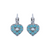 Medium Heart Leverback Earrings in "Bloom" *Custom*