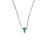 Long Oval Single Pendant in "Blue Opal" *Custom*