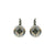 Large Round Embellished Leverback Earrings in "Obsidian Shores" *Custom*