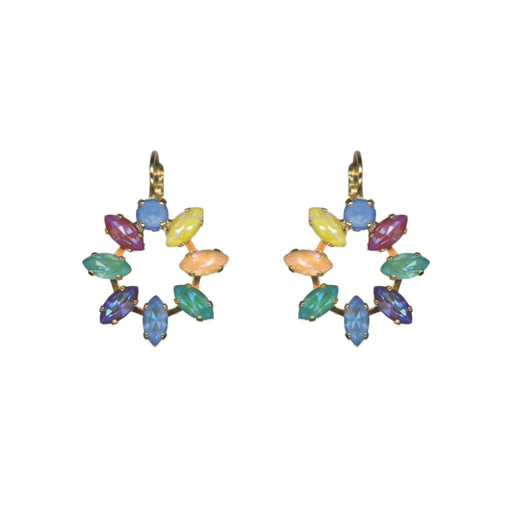 Marquise Open Leverback Earrings in "Candy" *Custom*