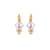 Medium Trio Cluster Leverback Earrings in "Pearl" *Custom*