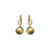 Stone and Shell Leverback Earrings in "Pearl" *Custom*