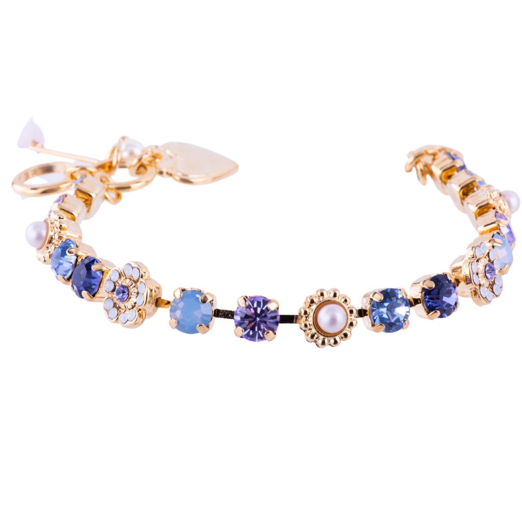 MARIANA RG CLUSTER NKLC - W/RED/BLUE/WHITE CRYSTALS/PEARLS main image 1