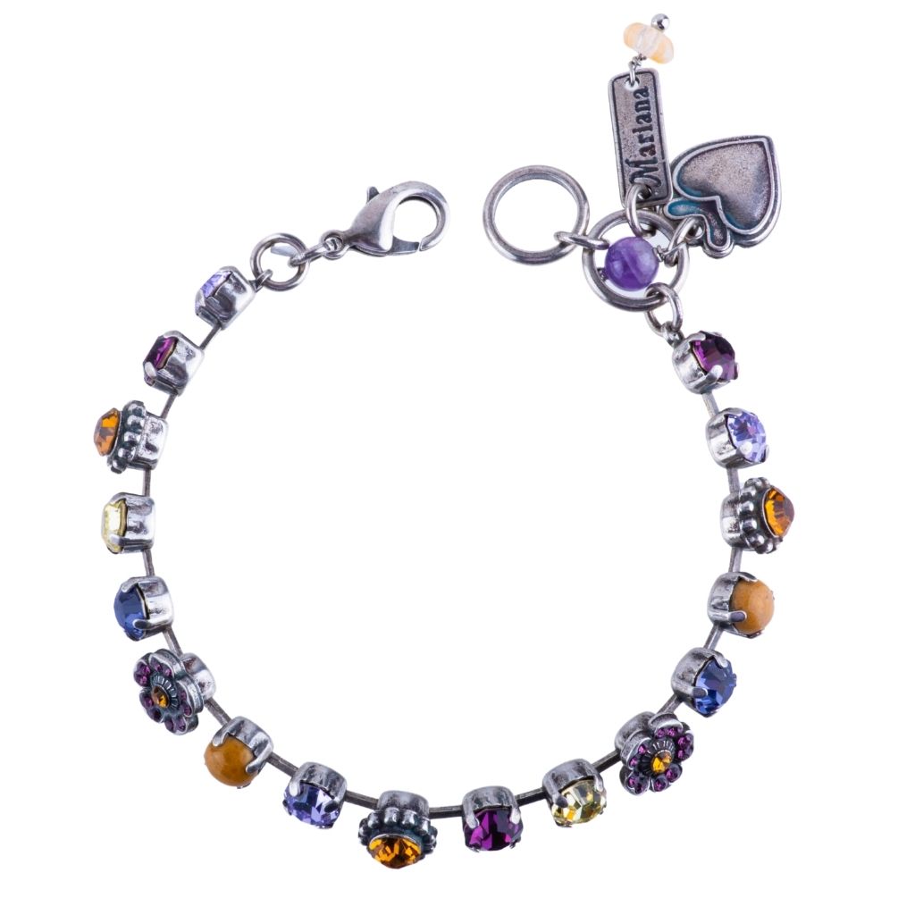 Small Flower Cluster Bracelet in "Sunrise" *Custom*