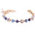 Small Flower Cluster Bracelet in "Blue Skies" *Custom*