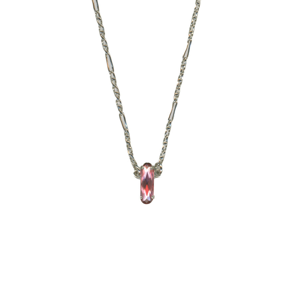 Long Oval Single Pendant  in "Rose" *Custom*