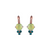 Medium Trio Cluster Leverback Earrings in "Ivy Villa" *Custom*
