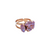 Marquise and Round Adjustable Ring in Sun-Kissed "Lavender" *Custom*