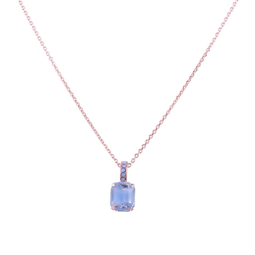 Emerald Cut Pendant in "Blue Skies" *Custom*