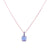 Emerald Cut Pendant in "Blue Skies" *Custom*