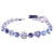Small Heart and Flower Bracelet in "Blue Skies" *Custom*