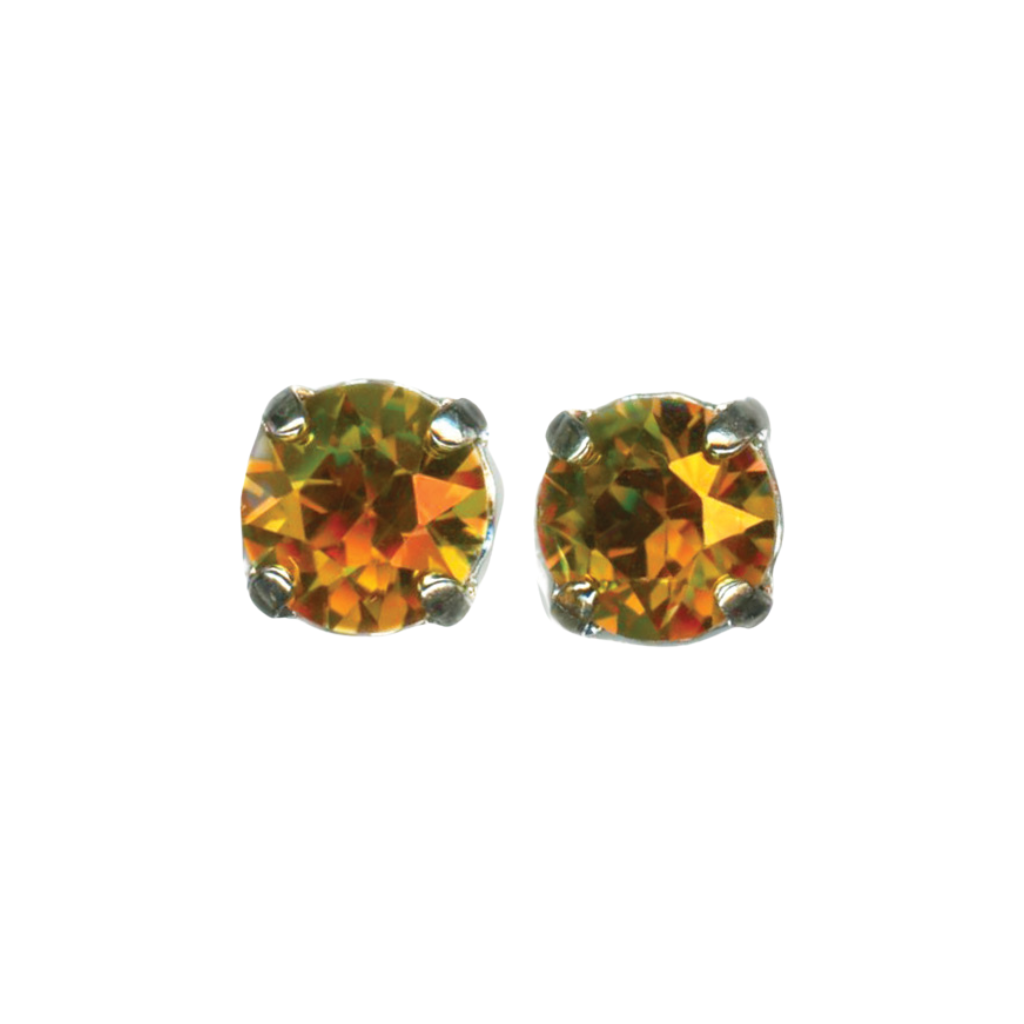 Medium Everyday Post Earrings in "Astral Pink" - Rhodium