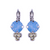 Medium Trio Cluster Leverback Earrings in "Aqua Vista" *Custom*