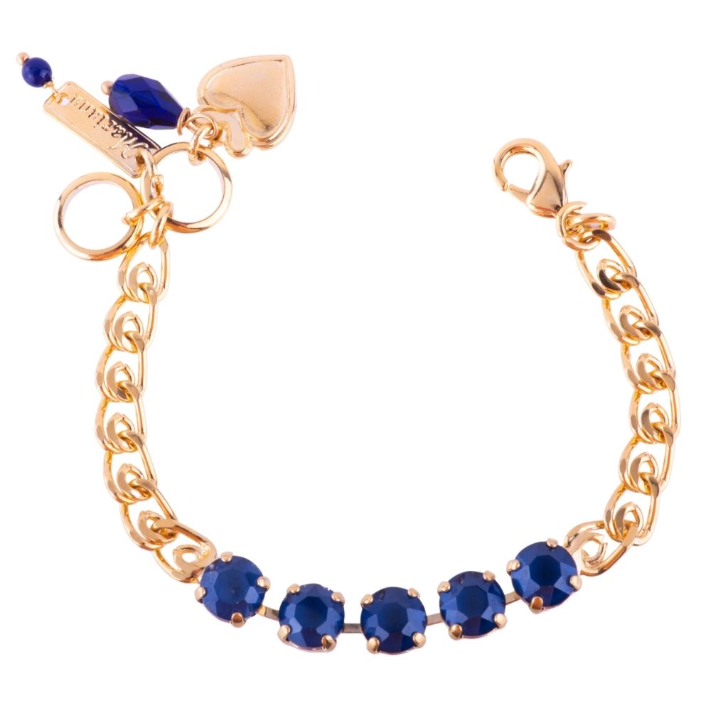 Medium Five Stone Bracelet in "Royal Blue" *Custom*