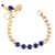 Medium Five Stone Bracelet in "Royal Blue" *Custom*