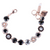 Large Rosette Bracelet "Obsidian Shores" *Custom*