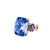 Large Emerald Cut Flower Ring in "Blue Skies" *Custom*