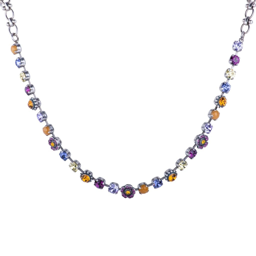 Small Flower Cluster Necklace in "Sunrise" *Custom*