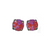 Medium Everyday Post Earrings in "Sun-Kissed Blush"- Rhodium